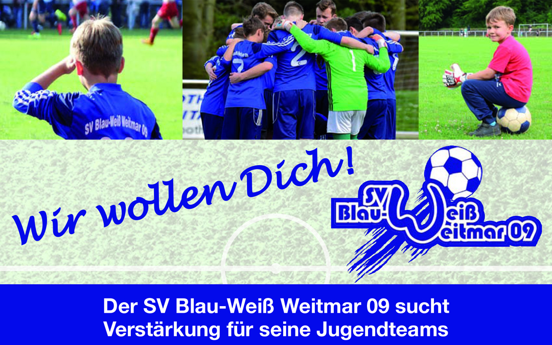 Wir wollen Dich! Nachwuchsspieler gesucht